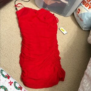 Elegant Red Women's Dress